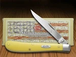 Case Xx Knife Slimline Trapper Yellow Delrin Carbon Steel Pocket Knives 00031. Fixed Price $49.99.