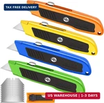 Diyself 4 Pack Retractable Box Cutters, Utility Knives With 10 Blades, Heavy Dut. Fixed Price $21.85.