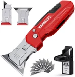 Kaiweets Folding Utility Knife Scraper Zinc Alloy Box Cutter 12 SK2 Blades. Fixed Price $27.25.