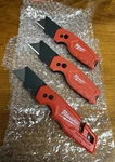Milwaukee Fastback Utility Knife 3 Piece Set. Fixed Price $30.00.