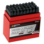 Performance Tool 36-PIECE 1/8" Z "&" #0 #9 Number Letter Stamp Set. Fixed Price $18.75.