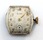 Vintage Mimo Watch Deco 9 Jewels Men's 23MM Swiss Movement Parts Repair. Fixed Price $20.00.