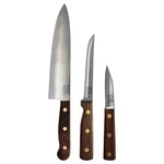 Chicago Cutlery B42 Walnut Tradition 3-PIECE Prep Knife Set. Fixed Price $41.95.