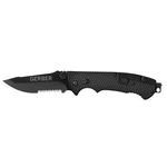 Gerber 22-01870N Hinderer Cls Knife 3.50" 440A Steel Drop Point Serrated Edge. Fixed Price $77.00.