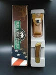 Vintage Bass Pro Shops Bear & Son Limited Edition Mgc Usa Pocket Knife Sheath. Fixed Price $124.99.