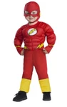 Nwt Rubies Dc Comics The Flash Muscle Chest Toddler Halloween Costume Size 2T-3T. Fixed Price $16.99.