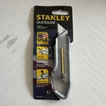 Stanley Quickslide Utility Knife, Steel Blade 1-1/4 In, Silver/yellow STHT10828. Fixed Price $12.99.
