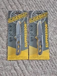 (2) New Guidesman "suppressor 2" Folding Knife Drop Point Frame Lock 8CR Steel. Fixed Price $19.99.