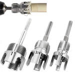 3PCS Pvc Pipe Threader Kit 1/2 3/4 Inch Npt Drill Compatible Threading Tool. Fixed Price $24.16.