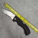 Vintage Gerber Gator 650 Folding Knife Usa Partial Serrated Clip Point Lockback. Fixed Price $49.99.