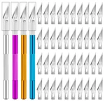 Diyself Craft Knife Set, Exacto Knives + 40 Blades For Hobby & Art Use. Fixed Price $14.04.