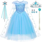 Itvti Elsa Costume For Girls Toddler Dress Princess 7-8 Years, Blue. Fixed Price $30.83.