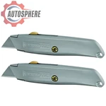 Stanley 99 Classic Utility Knife 2-PACK Retractable Blade, Alloy Steel, 6". Fixed Price $21.99.
