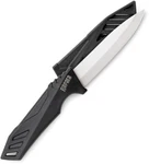 Rapala Utility Kitchen Knife 3.75" White Ceramic Drop Blade Black Rubber Handle. Fixed Price $17.79.
