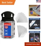 100-COUNT Utility Knife Blades Made Of Durable SK5 Steel For Every Task. Fixed Price $17.56.