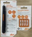 Slice 10513 Pen Cutter, Position Manual & Pack Of Replacement Blades (10404). Fixed Price $33.00.