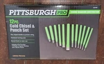 Pittsburgh 12PC Cold Chisel & Punch Set W/hex Shaped Handles #66440. Fixed Price $24.99.