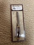 Nib Winchester Ersatz Stag Trapper 2 Blade Pocket Knife Stainless, Sheath. Fixed Price $40.00.