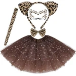 Dxhycc Black Cat Costume For Girls Kids Ears Headband Tail Bowtie Tutu An.... Fixed Price $21.23.