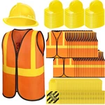 Hillban 108 Pcs Kids Construction Vest Bulk Worker Medium, Multi. Fixed Price $119.99.