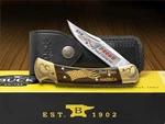 Buck 110 Folding Hunter Knife Proud American Ebony Wood 1/250 420HC Stainless. Fixed Price $125.95.