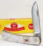 Kissing Crane Sod Buster Mother Of Pearl Mop Drop Point Folding Pocket Knife Jr.. Fixed Price $28.95.