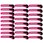 25X Bulk Utility Knife Box Cutters Snap Off Blade Neon Pink. Fixed Price $16.99.