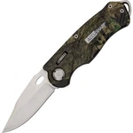 Accusharp Wheel Lock Camo Folding Knife 2 " Stainless Blade Alu. Handle Glass Br. Fixed Price $27.49.
