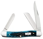 Case Xx Stockman 51851 Peach Seed Mediterranean Blue Bone Pocket Knife Stainless. Fixed Price $85.99.