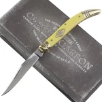 Rough Ryder Toothpick Yellow Carbon Steel Folding Pocket Knife RR1744. Fixed Price $20.95.