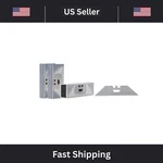 30 Piece Universal Utility Knife Blades Straight Edge Carbon Steel With Case. Fixed Price $10.99.