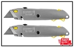 Stanley Quick-change Utility Knife With Retractable Blade And Twine Cutter 2PACK. Fixed Price $17.75.