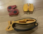 3-SMITH'S Knife/scissor Sharpener Model # 50185 Used -ceramic/carbide &snap On. Fixed Price $22.00.