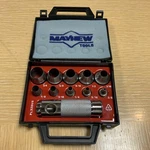 Vintage Mayhew Tools 66008 Hollow Punches 11-PIECE Set #PL320US. Fixed Price $139.99.