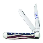 Case Wr Xx Pocket Knife Patriotic Smooth Natural Bone Mini Trapper Item #6413.... Fixed Price $126.99.