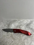 Snap On #871045 Red Liner Lock Plain Edge Folding Pocket Knife. Fixed Price $24.64.