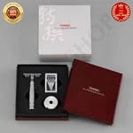 Feather Tokusen Double-edged All Stainless Razor W/stand & Spare Blades Jpn. Fixed Price $195.51.