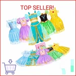 Jeowoqao Princess Costumes For Girls, Dress Up Clothes 4-6. Fixed Price $44.08.