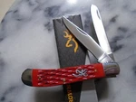 Browning Red Jig Bone 2 Blade Trapper Pocket Knife Folder BR0547B 4" Closed New. Fixed Price $24.99.