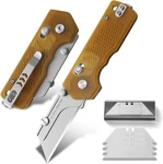 Folding Pocket Utility Knife Quick Change Blade Razor With 4PCS Extra. Fixed Price $26.83.