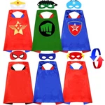 Superhero Double Side Cape And Mask, Halloween Toy Gifts For Kids. Fixed Price $29.99.