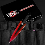 Target Master 6PC Red Throwing Knife Set W/ 12" Steel Practice Knives. Fixed Price $27.99.
