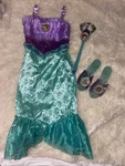 Disney Princess Ariel Dress Costume Up ( Size 4-6) + Shoes Wand! New. Fixed Price $18.99.