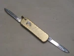 Vintage 1/20 12K Gf Folding Pocket Knife Double Blade File Japan *please Note. Fixed Price $17.60.