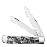 Case Xx Desert Storm Trapper Pocket Knife Natural Bone Clip Spey Blades - New. Fixed Price $86.99.