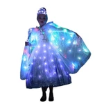 Girls Princess Cape Led Light Up Cloaks Halloween Dress With Tiara Crown, .... Fixed Price $38.41.