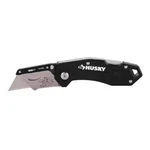 Black Husky Folding Utility Knife Quick Change W/10 Blades Included. Fixed Price $15.99.