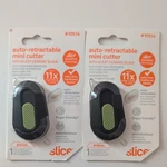 Slice 10514 Ceramic Mini Cutter Auto-retractable, Ambid., Built-in Magnet, LOT/2. Fixed Price $20.00.