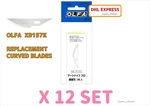 Olfa XB157K Art Knife Pro Replacement Curved Blades 3 Pcs 12 Set. Fixed Price $58.99.