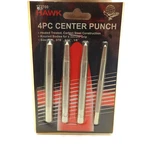 Hawk 4PC Nail Setter Center Punch Carbon Steel 1/4" 3/16" 5/32" 1/8". Fixed Price $10.54.